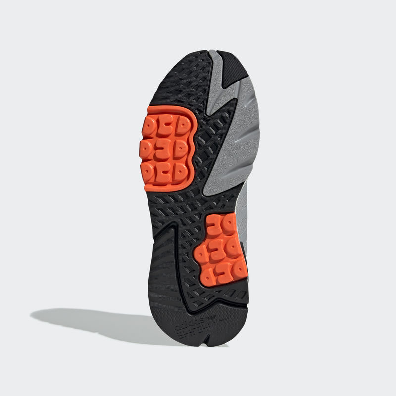 Adidas nite jogger grey two solar orange online